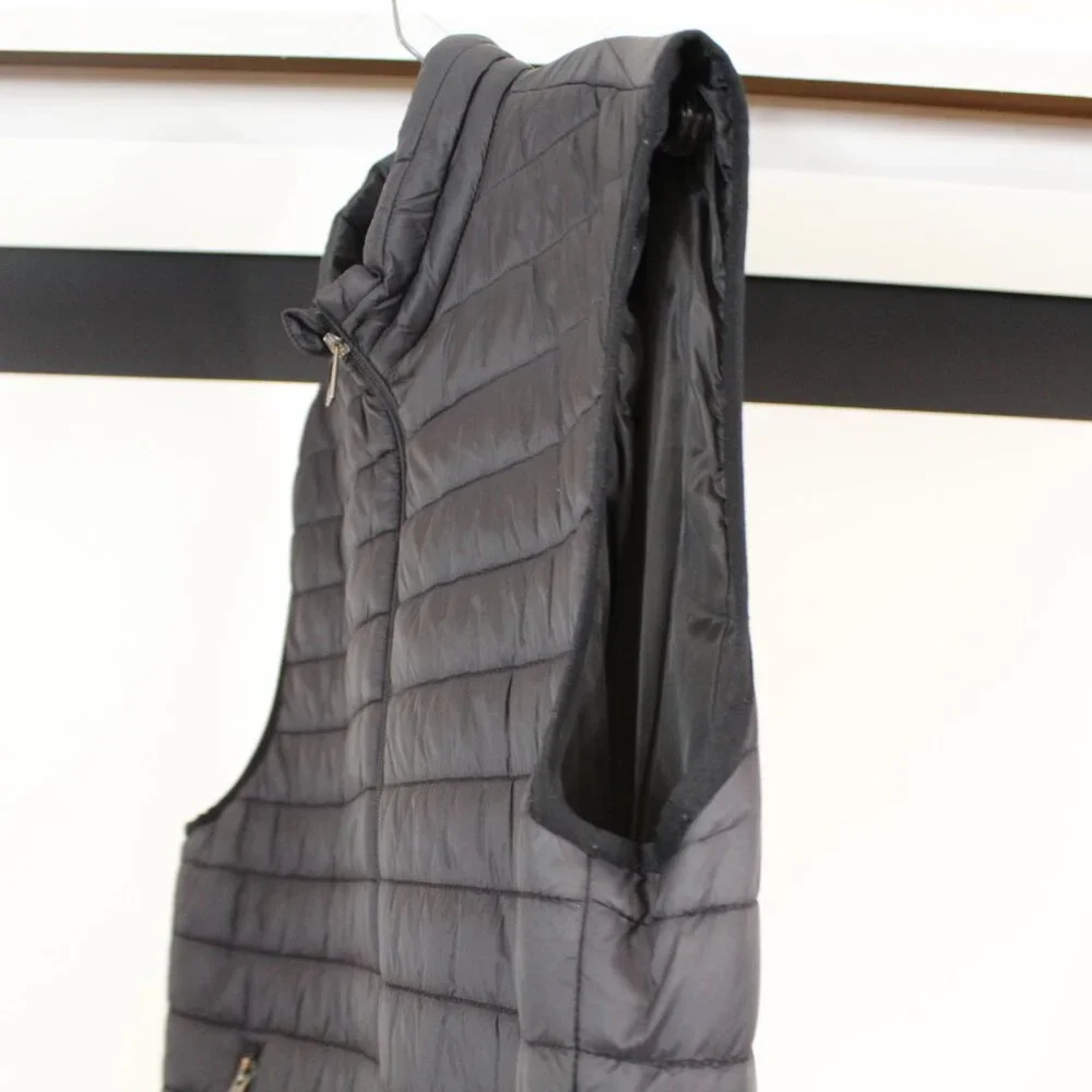 Zara Men’s Black Puffer Vest‎ Size L Lightweight Quilted